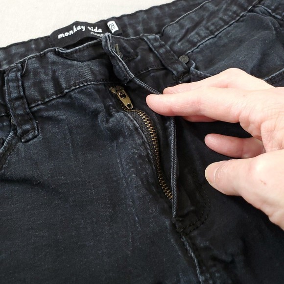 Monkey Ride Womens Junior Size 7/28 Stretch Denim Jeans Skinny - Picture 7 of 12